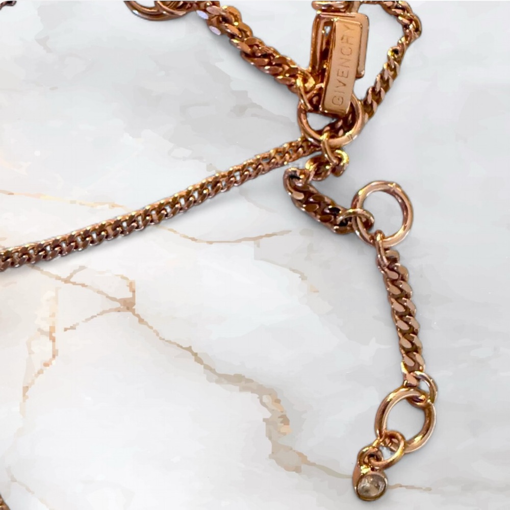 Givenchy Crystal Rose Gold Y-Necklace - Picture 5 of 5